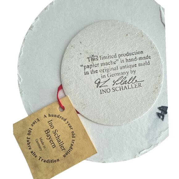 Take 1/2 off Rare Ino Schaller Limited Production Papier Mache Christmas Gnome - Picture 5 of 10